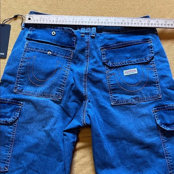 True Religion Indigo Cargo Pants NWT - Picture 4 of 7